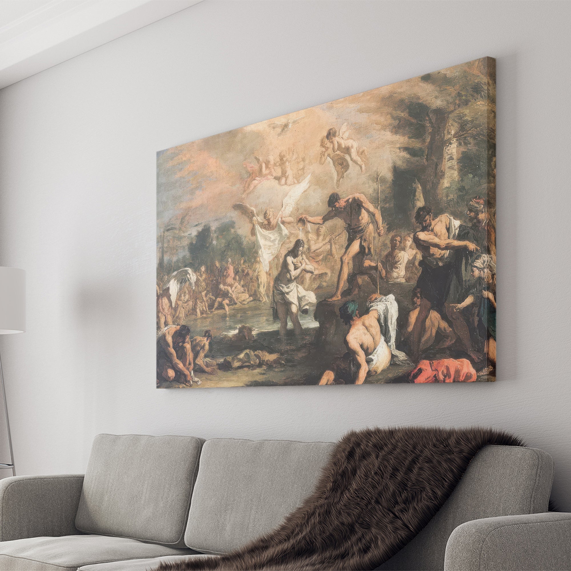 The Baptism of Christ (1713-14) by Sebastiano Ricci