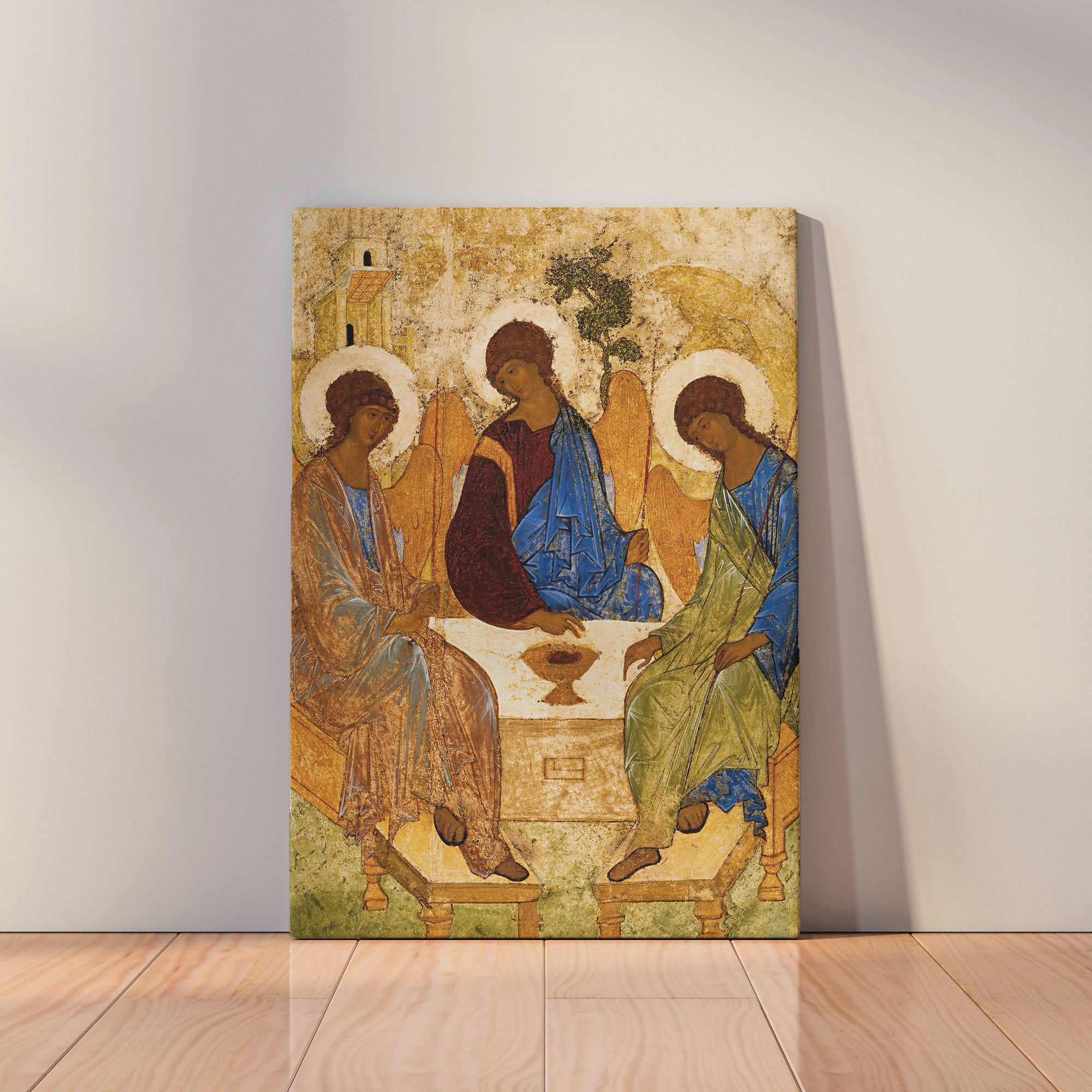The Holy Trinity (1425) by Andrei Rublev