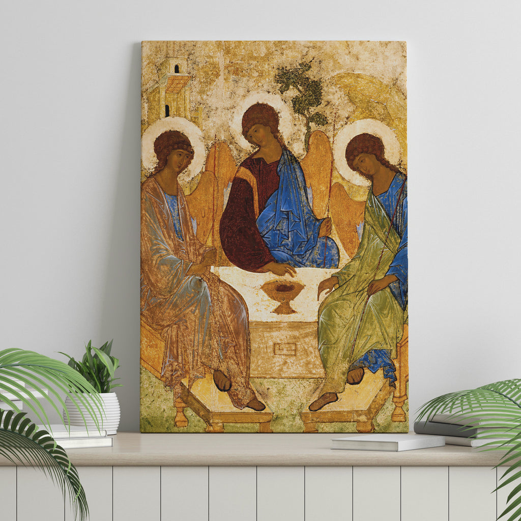 The Holy Trinity (1425) by Andrei Rublev