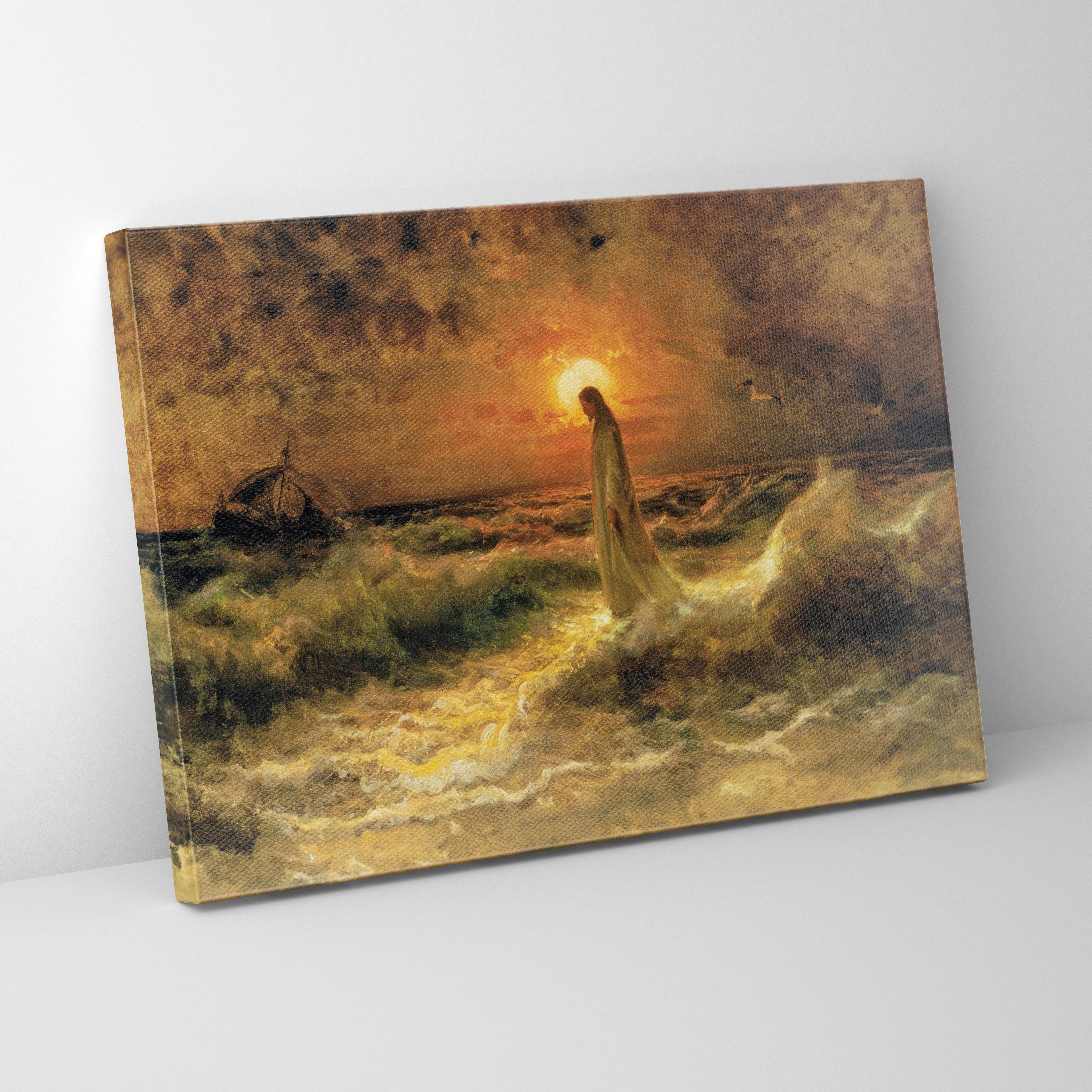 Christ Walking on Water (1880) by Julius von Klever