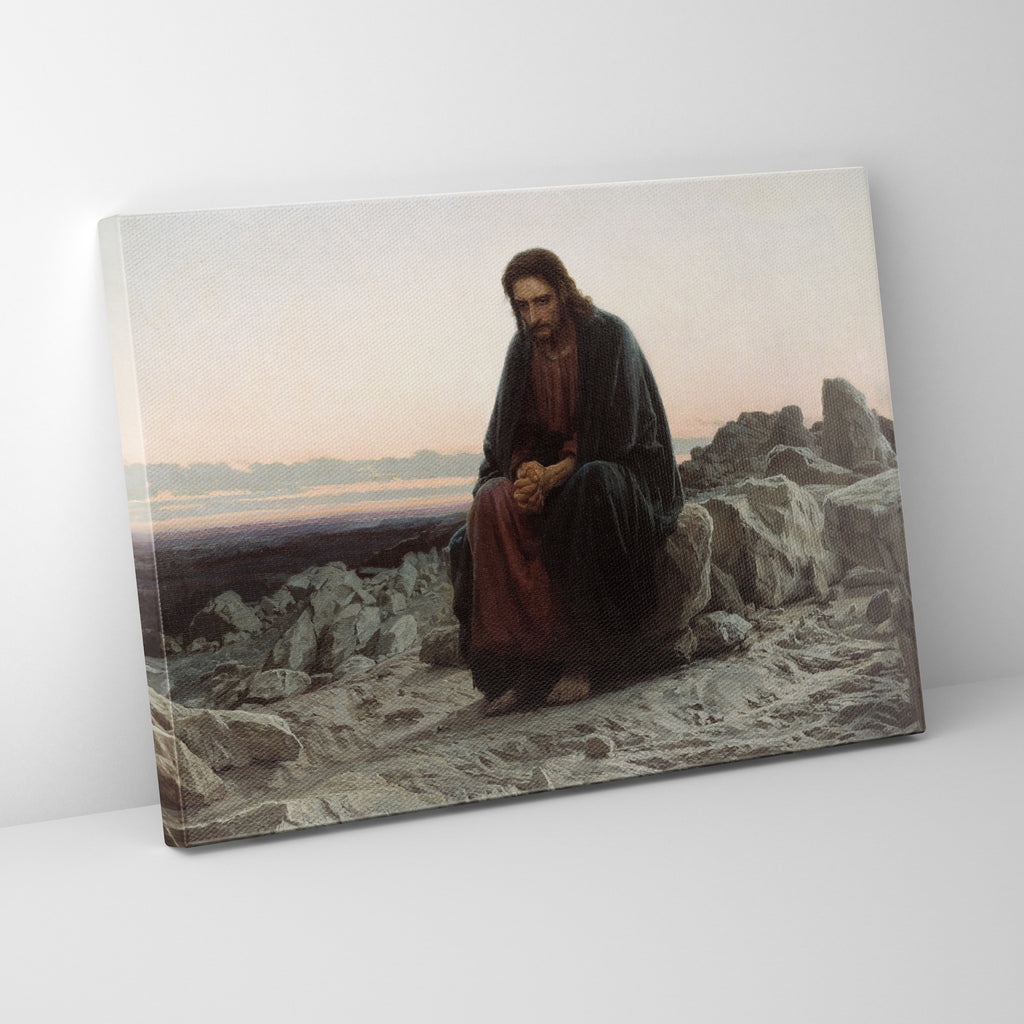 Christ in the Desert (1872) by Ivan Kramskoi