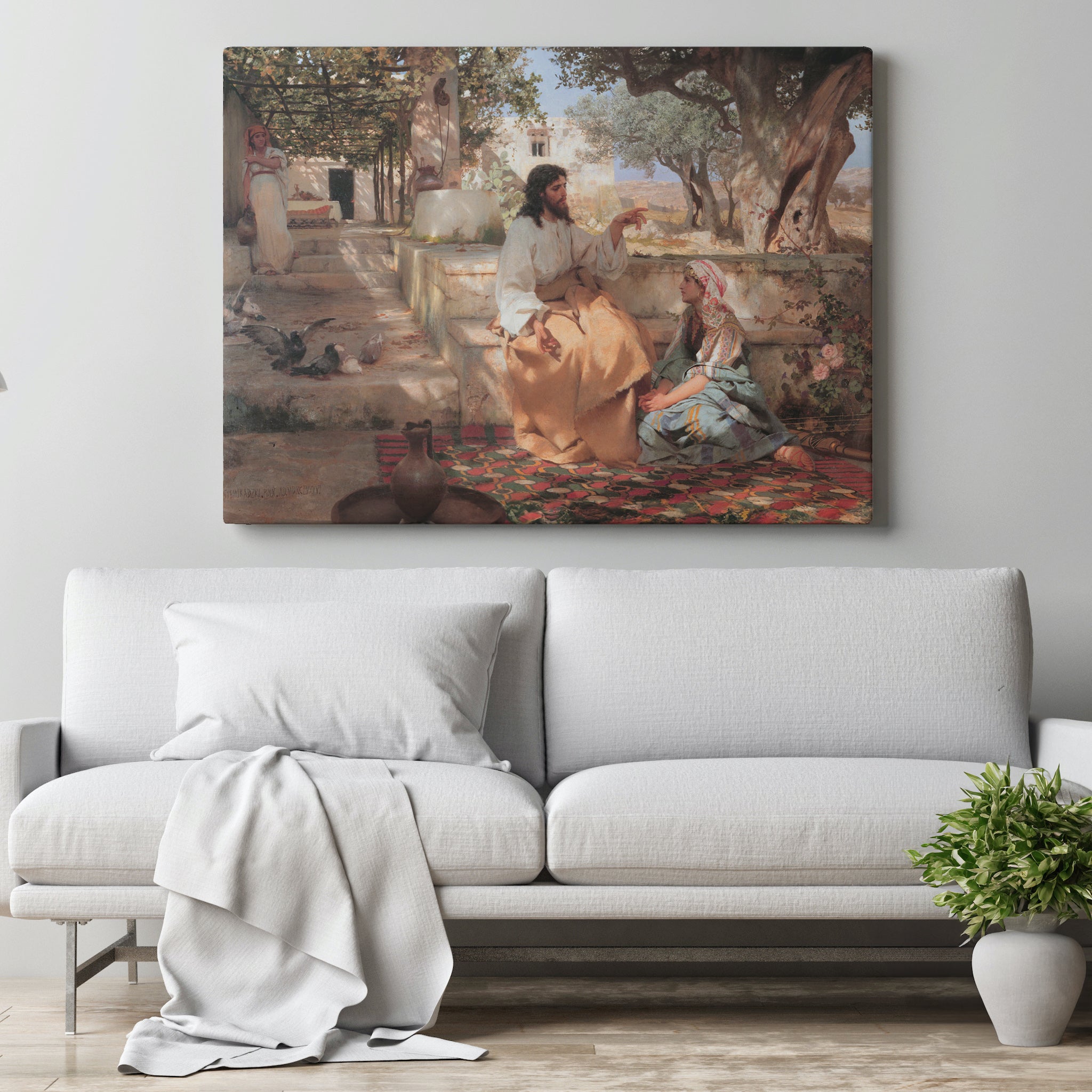 Christ in the House of Martha and Mary (1886) by Henryk Siemiradzki