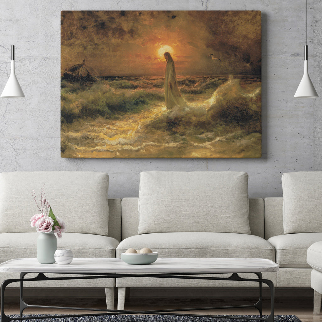 Christ Walking on Water (1880) by Julius von Klever