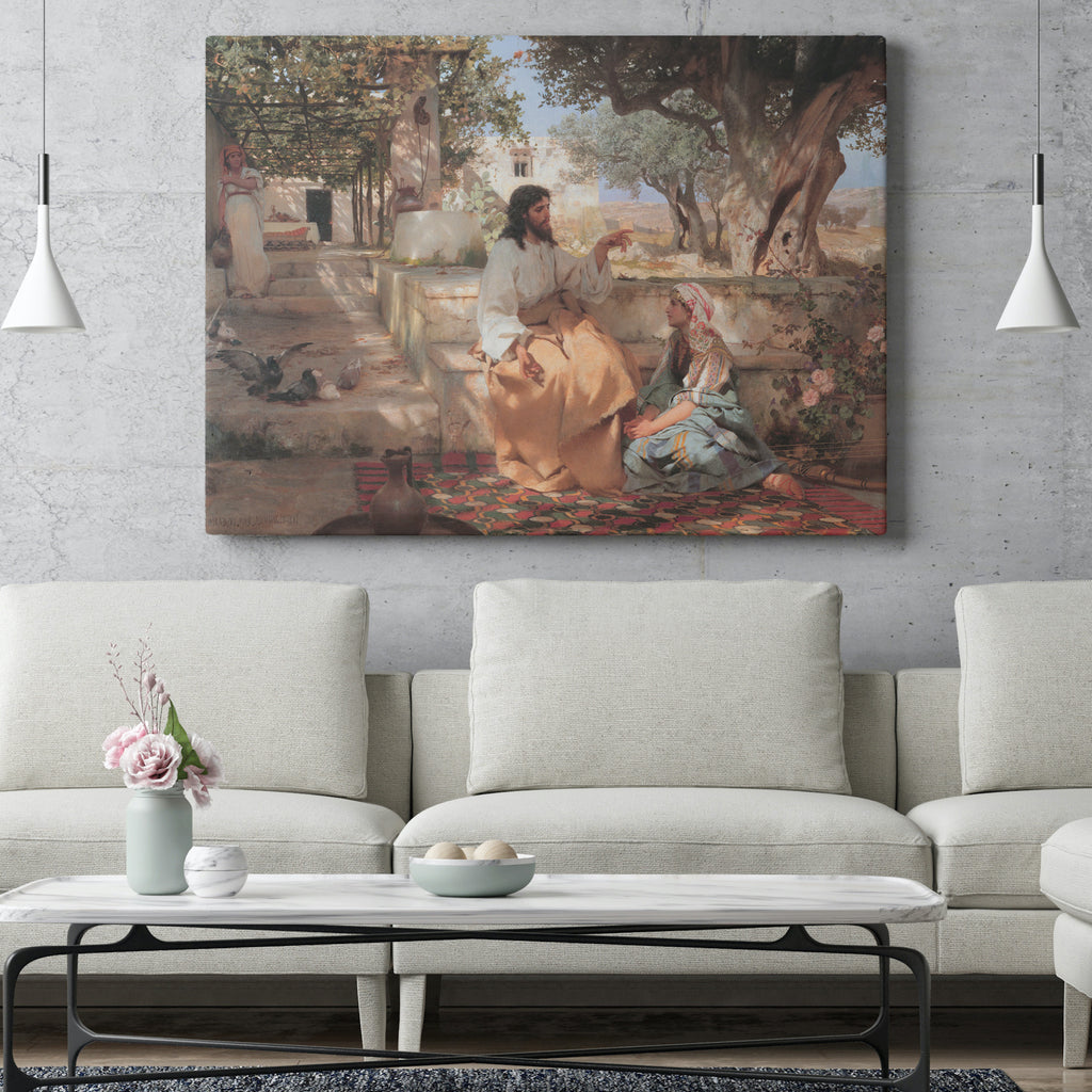 Christ in the House of Martha and Mary (1886) by Henryk Siemiradzki